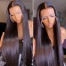13x6 HD Lace Human Hair Straight Lace Front Wigs